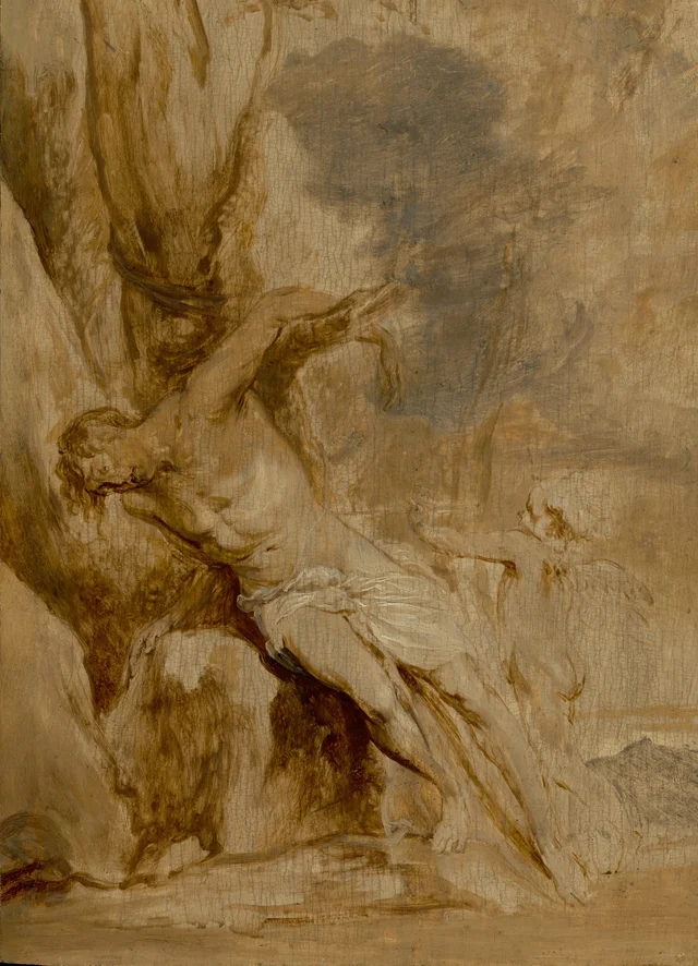 San Sebastián atendido por un ángel
