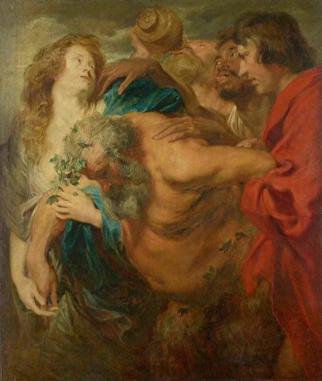 Sileno ebrio, Antoine van Dyck