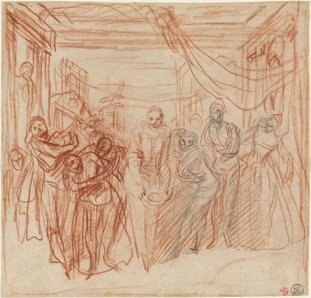 Italian Comedians Taking Their Bows, Antoine Watteau