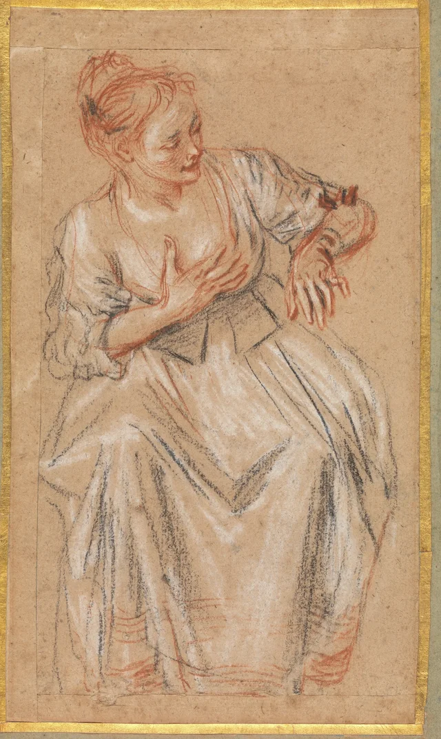 Seated Woman, Antoine Watteau