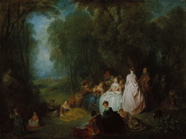 Fête champêtre (Pastoral Gathering), Antoine Watteau