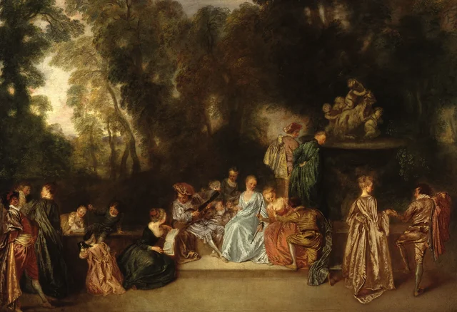 Fête en plein air, Antoine Watteau