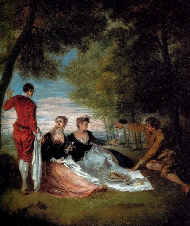 La Collation sur l'herbe, Antoine Watteau