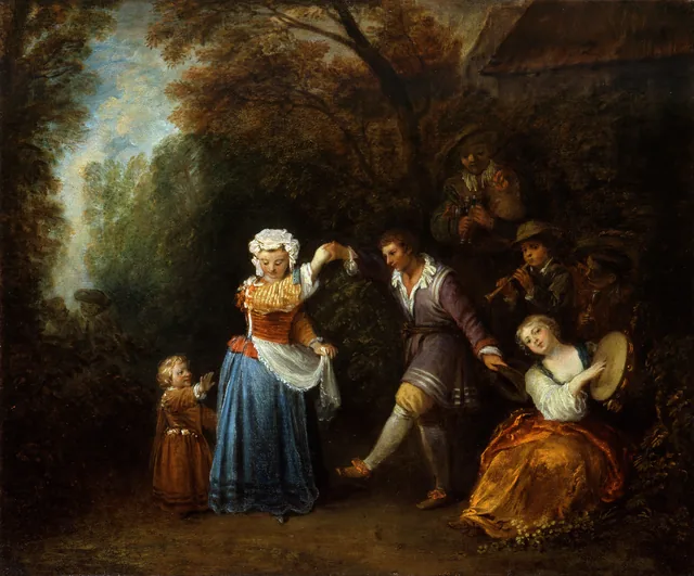 The Country Dance, Antoine Watteau