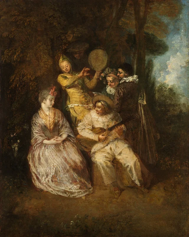 The Italian Serenade, Antoine Watteau