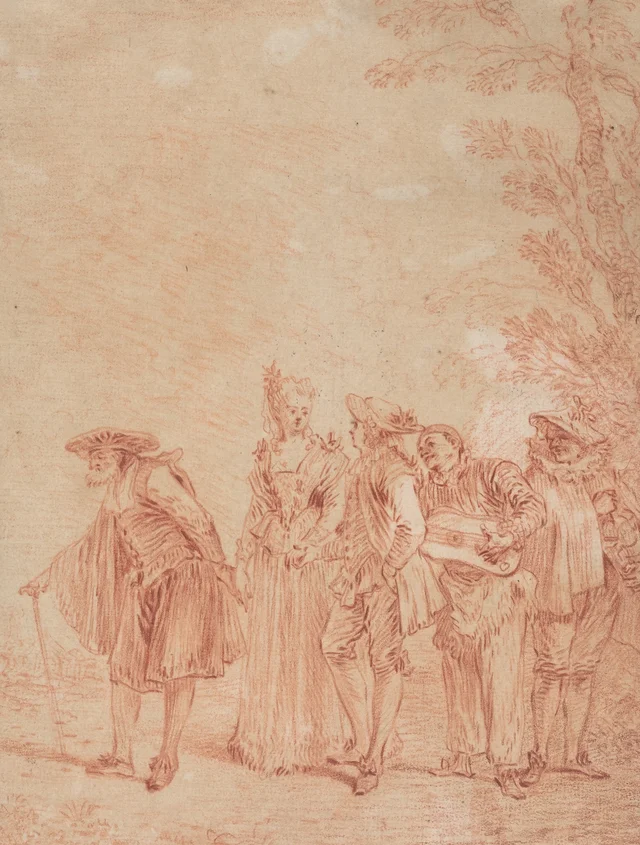 The Wedding Procession, Antoine Watteau