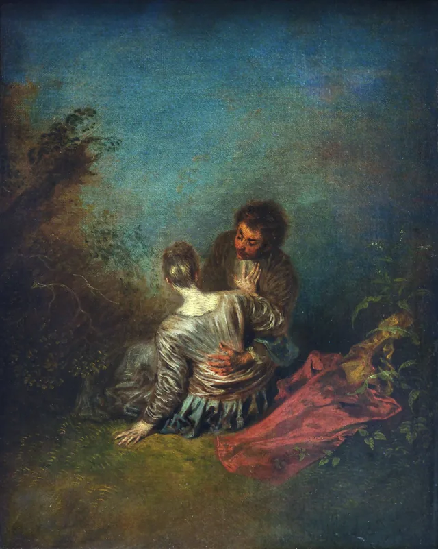 The Faux Pas, Antoine Watteau