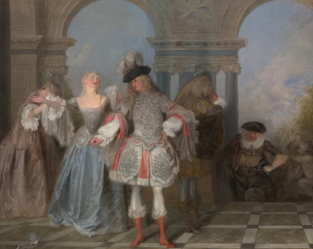 The French Comedians, Antoine Watteau