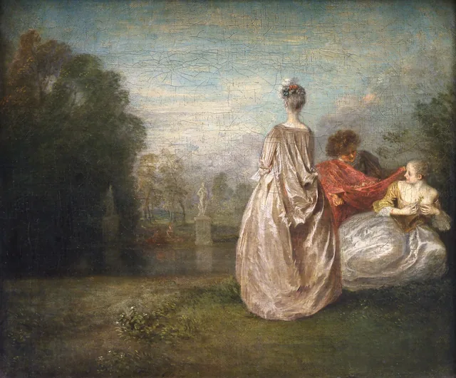 The two cousins, Antoine Watteau