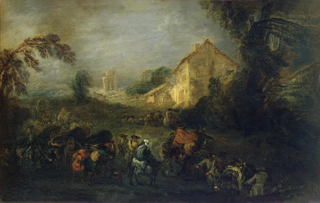 Hardships of War, Antoine Watteau