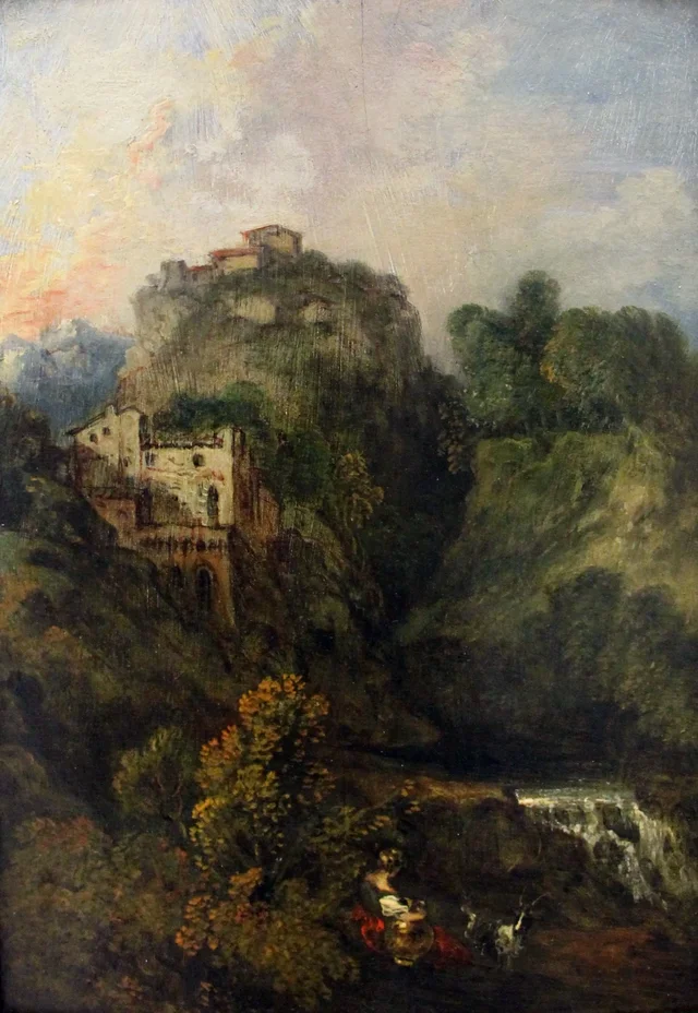 Paysage à la chèvre
