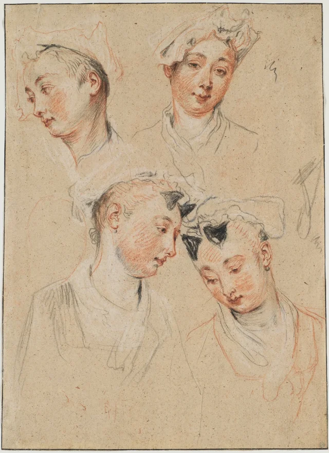 Four Studies of a Young Woman's Head