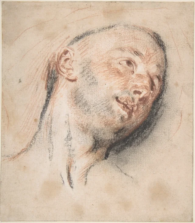 Head of a Man, Antoine Watteau