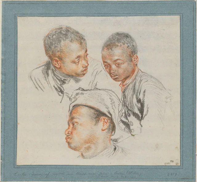 Three Studies of the Head of a Black Youth