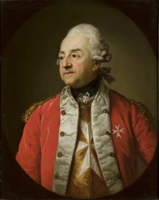 Portrait of Johann N. Schaffgotsch in Military Uniform, Anton Graff