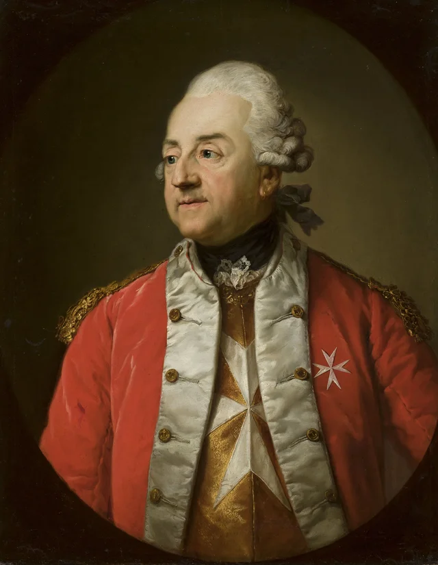 Retrato de Johann N. Schaffgotsch con uniforme militar