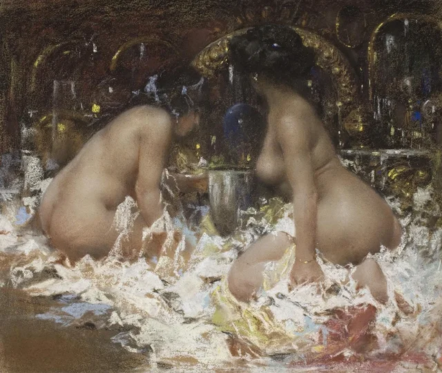 In the Boudoir, Antonio Mancini
