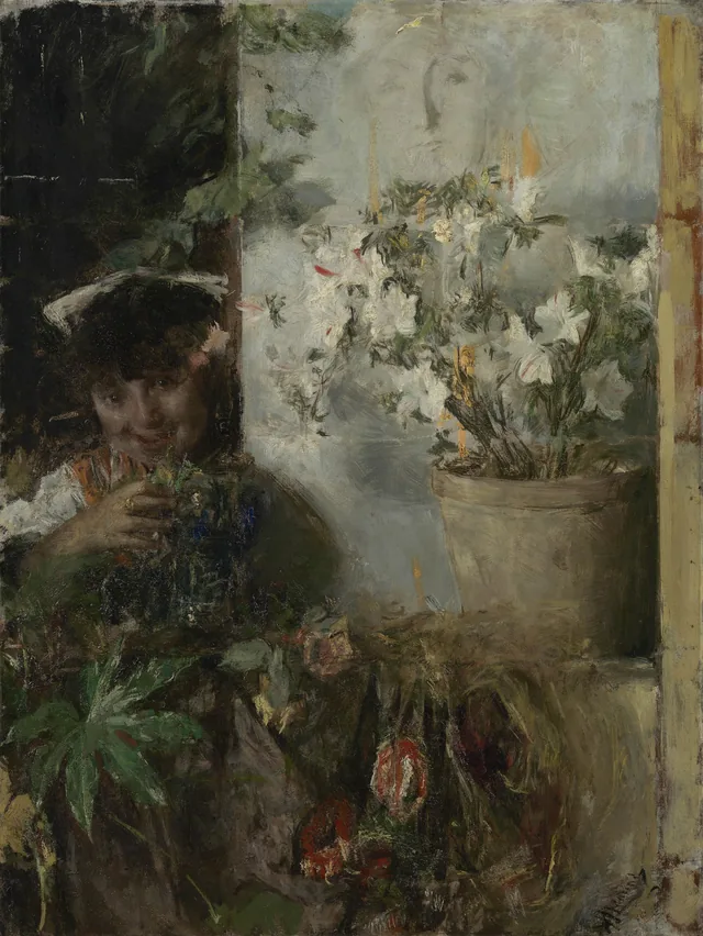 Girl with Flowers