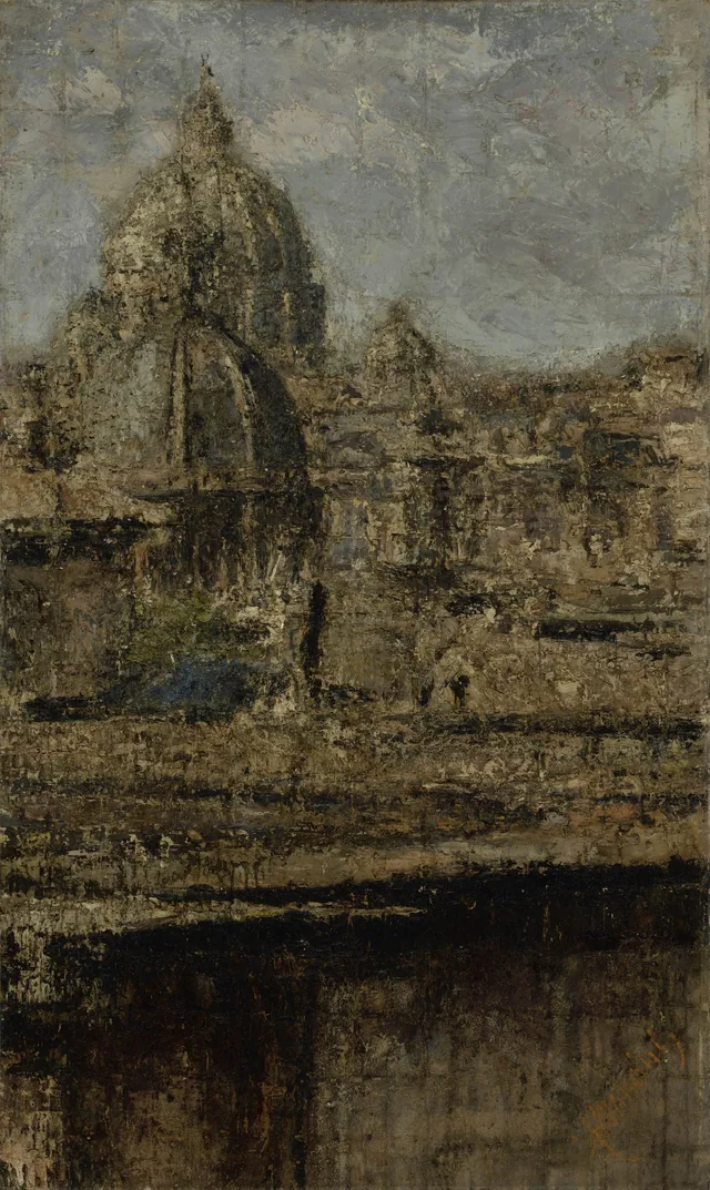 View of Rome, Antonio Mancini