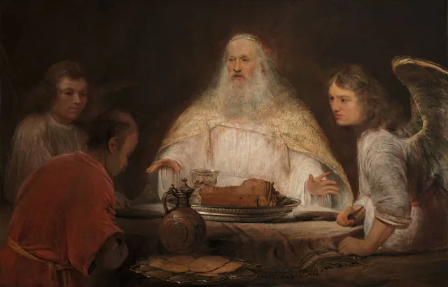 Abraham and the Angels, Arent de Gelder