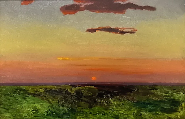 Sunset in the Steppe by the Sea, Arkhip Kouïndji