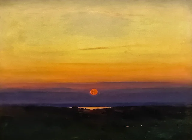 海辺の草原の夕日, アルヒープ・クインジ