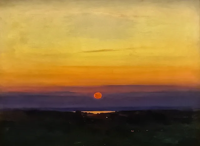 Sunset in the Steppe by the Sea, Arkhip Kouïndji