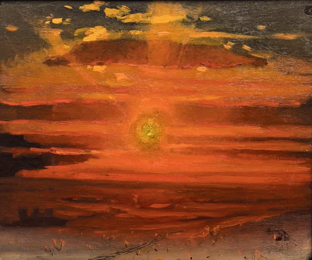 Sunset in Winter. Seashore, Arkhip Kouïndji