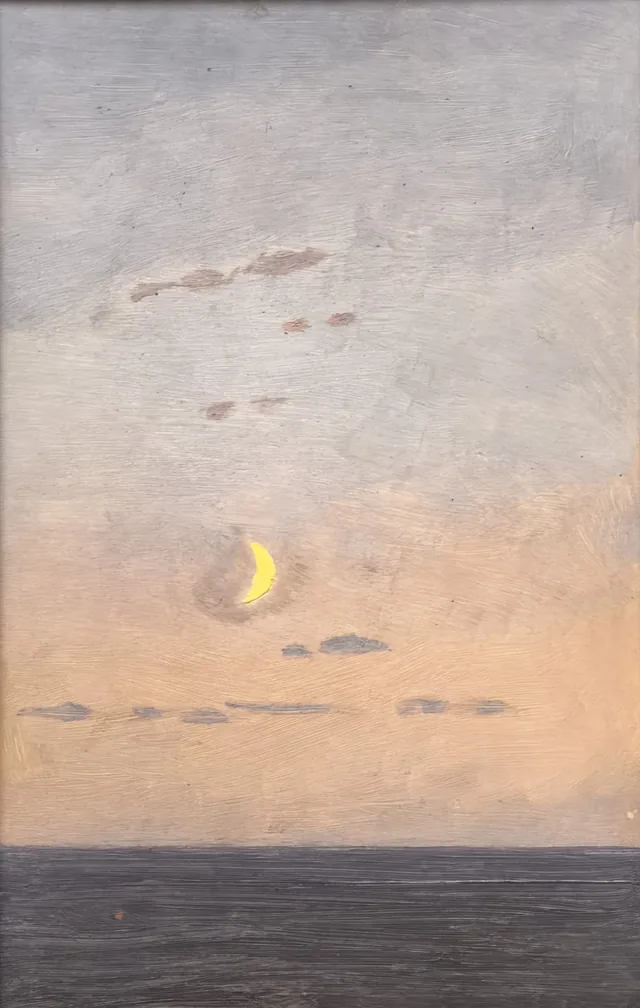Crescent Moon against a Sunset, Arkhip Kouïndji