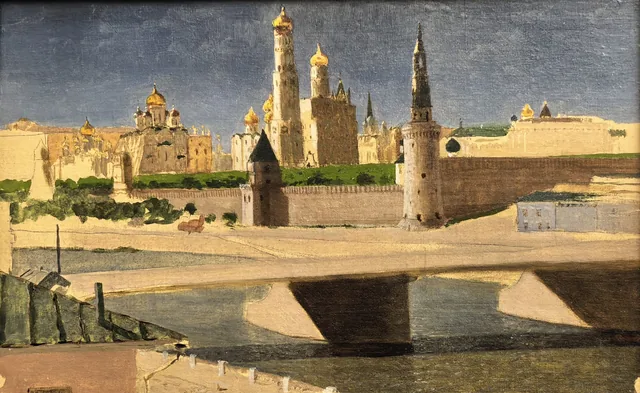 Moscow. View of the Kremlin from Zamoskvorechye, Arkhip Kouïndji