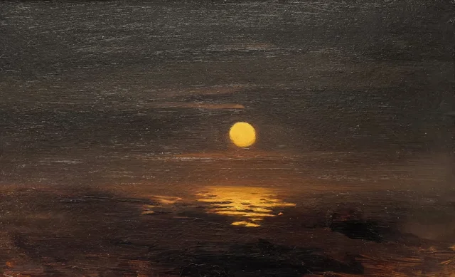 Noche de luna sobre el mar. Crimea