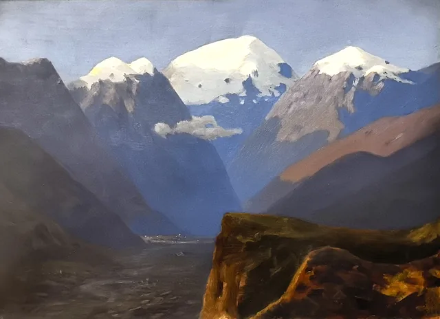 Snowy Peaks. Caucasus, Arkhip Kouïndji