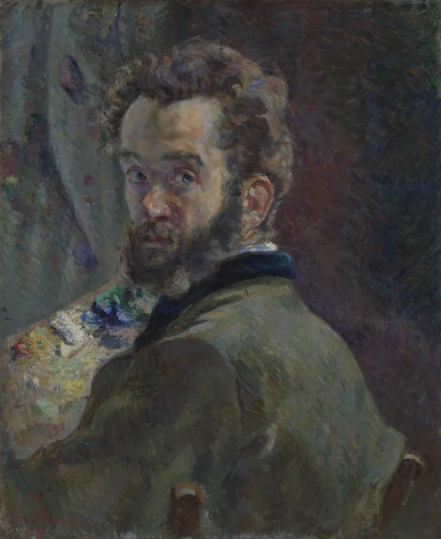 Self-Portrait with Palette, Armand Guillaumin