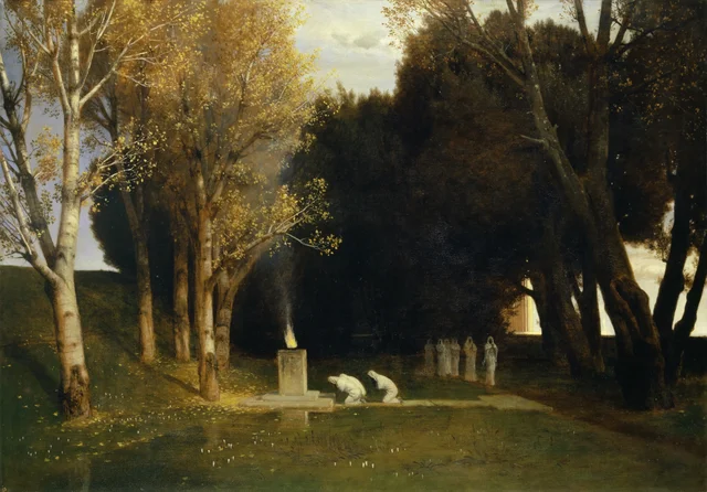 El bosque sagrado, Arnold Böcklin