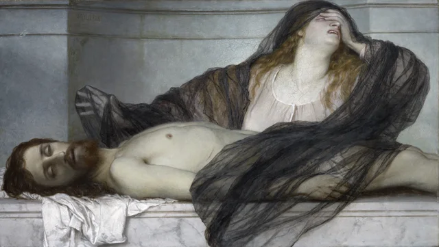 Trauer der Maria Magdalena an der Leiche Christi, Arnold Böcklin