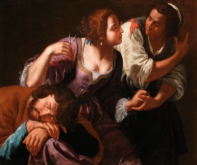Sansón y Dalila, Artemisia Gentileschi