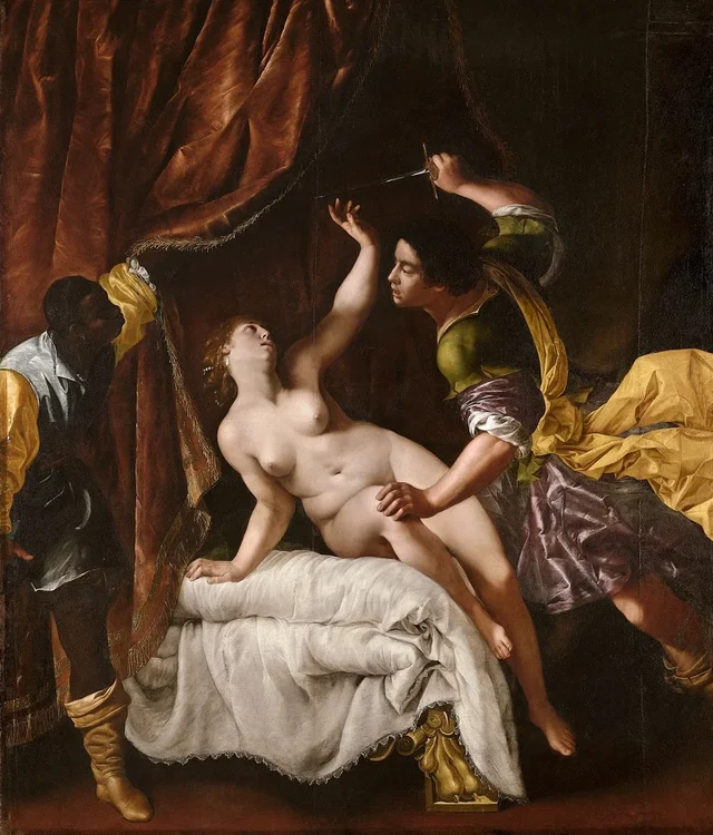 Tarquin and Lucretia, Artemisia Gentileschi