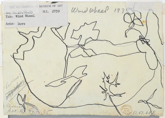 Wind Wheel (recto); Landscape with Weather Vane (verso)