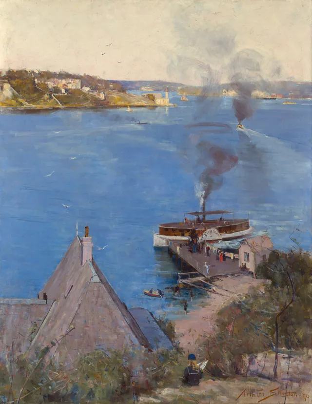 De McMahon's Point, a travessia de um pêni, Arthur Streeton