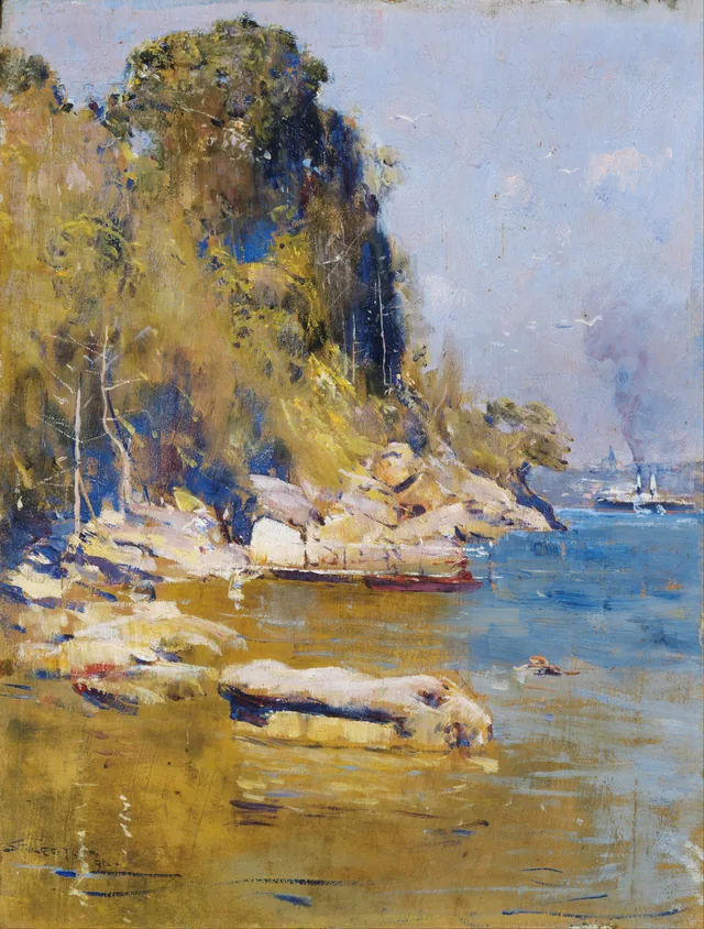 Do meu acampamento (Sirius Cove), Arthur Streeton