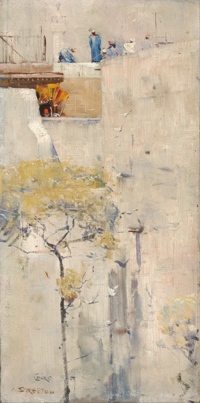 Construtores de casas, Cairo, Arthur Streeton