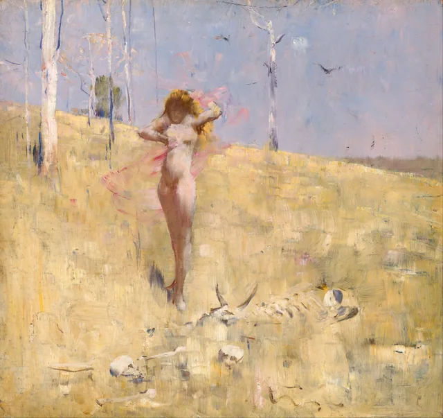 O espírito da seca, Arthur Streeton