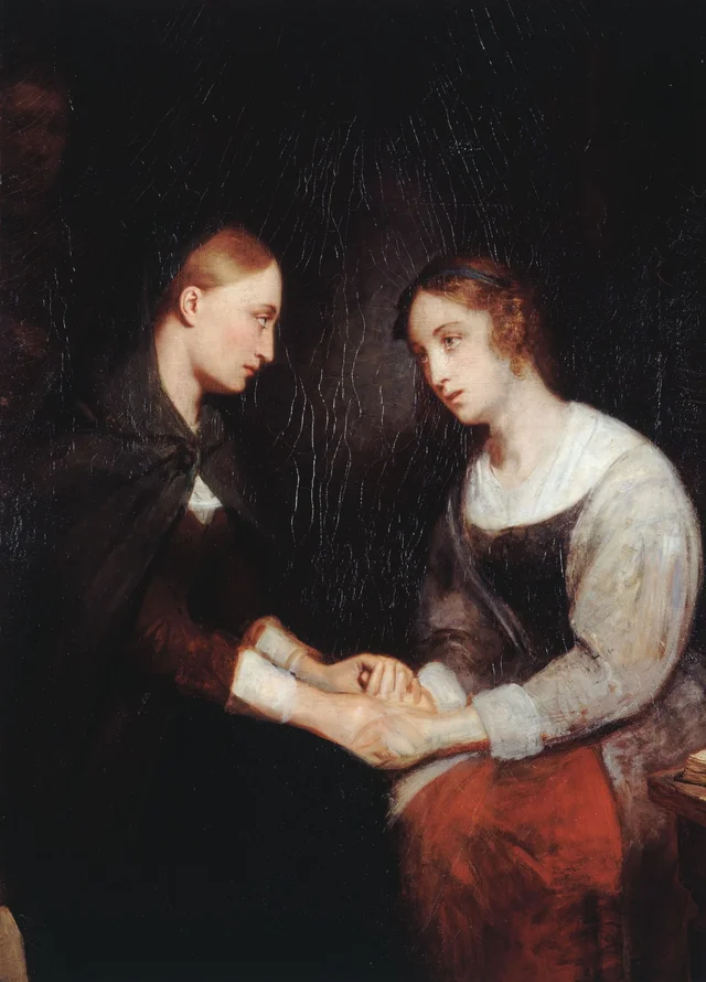 Effie and Jeanie Deans in Edinburgh Prison