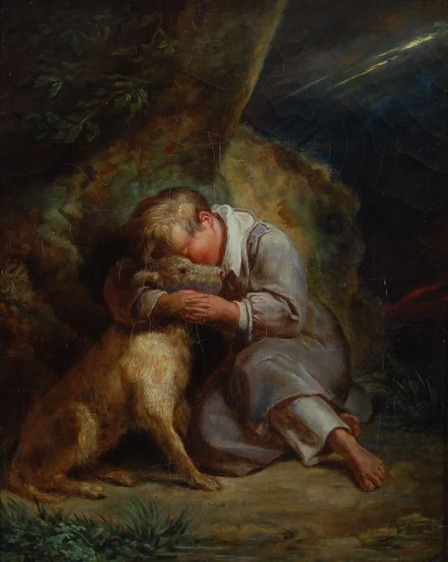 Child with Dog, Ary Scheffer