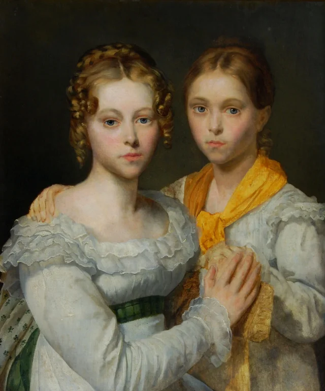 Study for the Portraits of Two Daughters of Countess d'Estutt de Tracy, Ary Scheffer