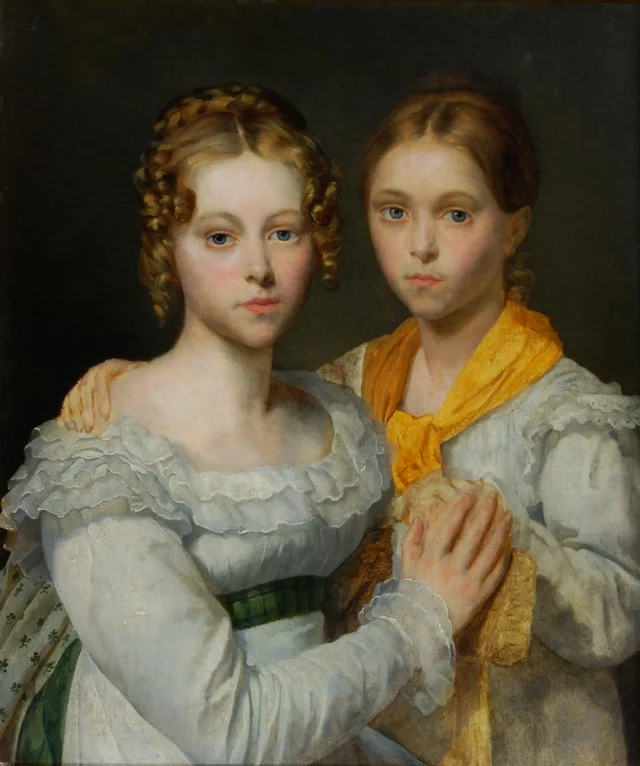 Study for the Portraits of Two Daughters of Countess d'Estutt de Tracy, Ary Scheffer