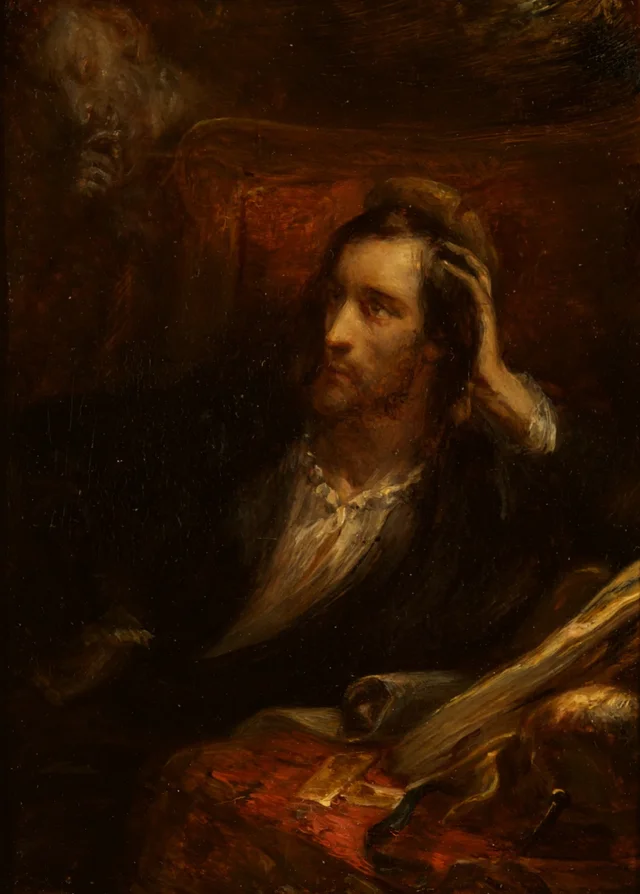Faust in His Study (Goethe, Faust, I, 3), Ary Scheffer