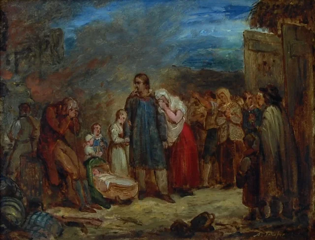 The Burnt Farmstead, Ary Scheffer