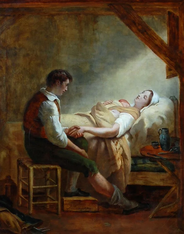 The Young Mother in Childbed