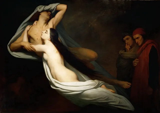 The Shades of Francesca da Rimini and Paolo Malatesta Appear to Dante and Virgil